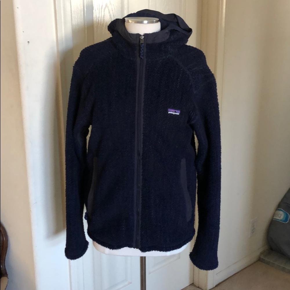 Fuzzy Patagonia Navy Jacket